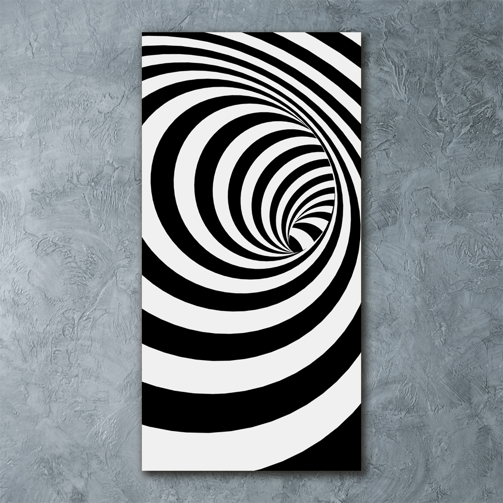 Wall art acrylic Striped spiral