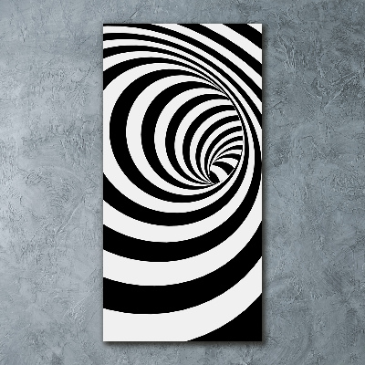 Wall art acrylic Striped spiral