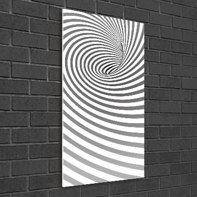 Acrylic wall art Striped spiral