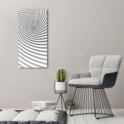 Acrylic wall art Striped spiral