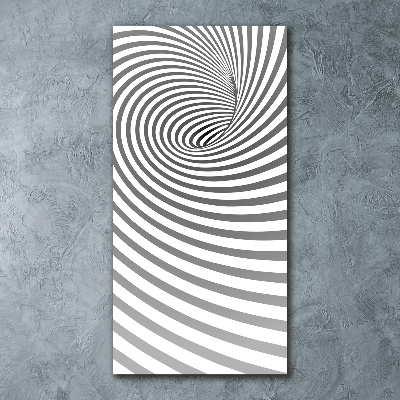 Acrylic wall art Striped spiral