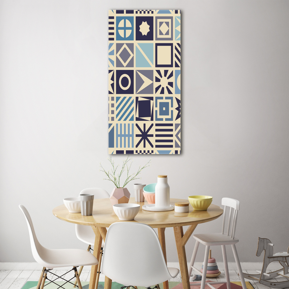 Print on acrylic Geometric background