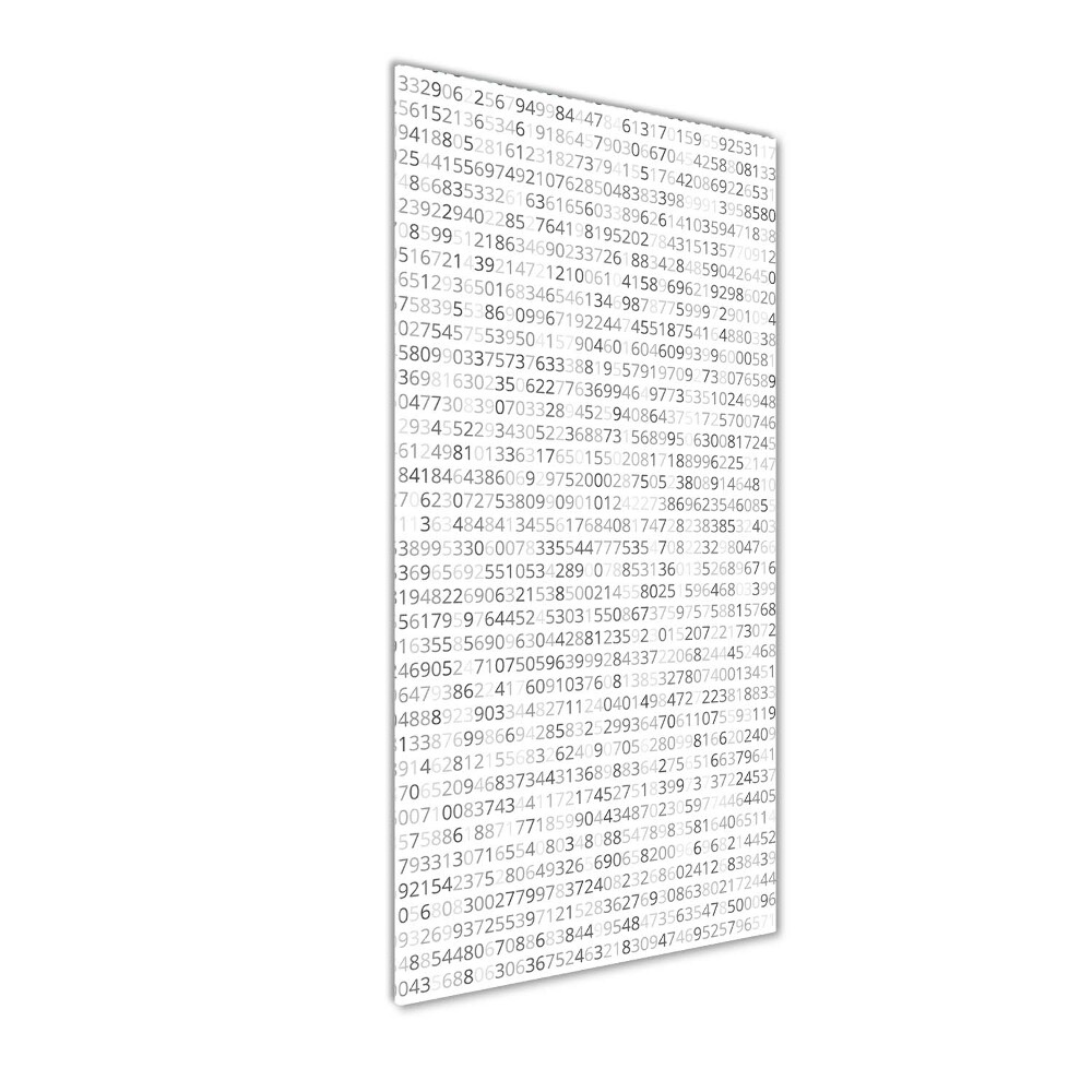 Wall art acrylic Binary code