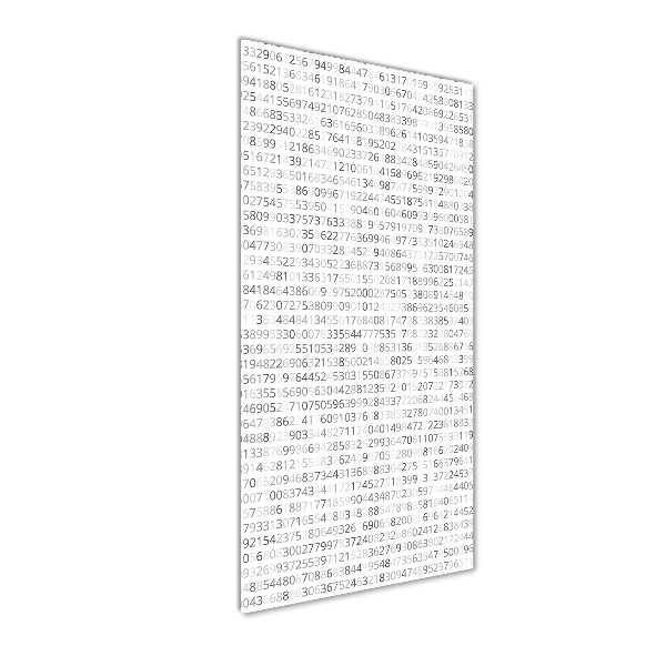 Wall art acrylic Binary code