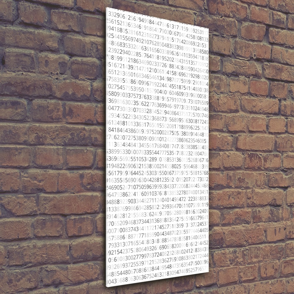 Wall art acrylic Binary code