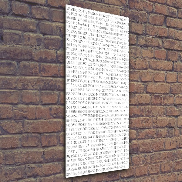 Wall art acrylic Binary code