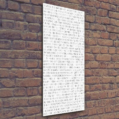 Wall art acrylic Binary code