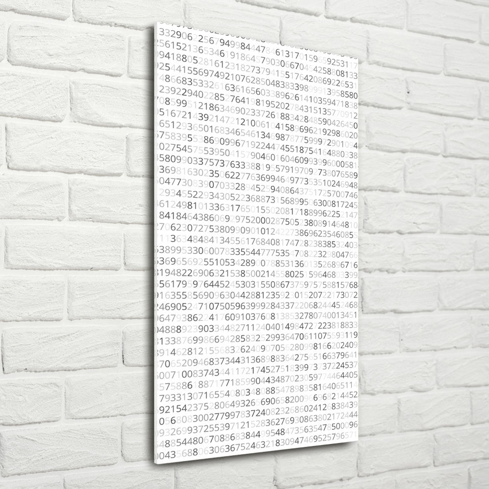 Wall art acrylic Binary code