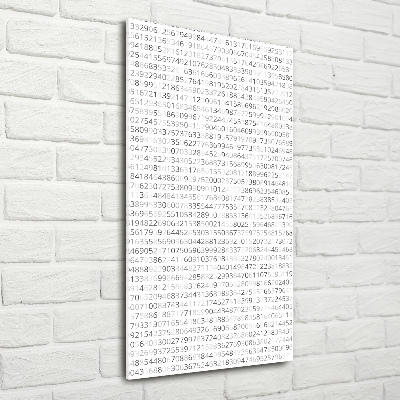 Wall art acrylic Binary code