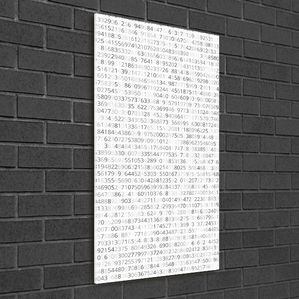 Wall art acrylic Binary code