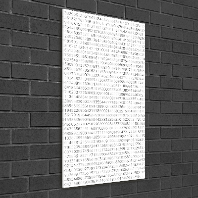 Wall art acrylic Binary code