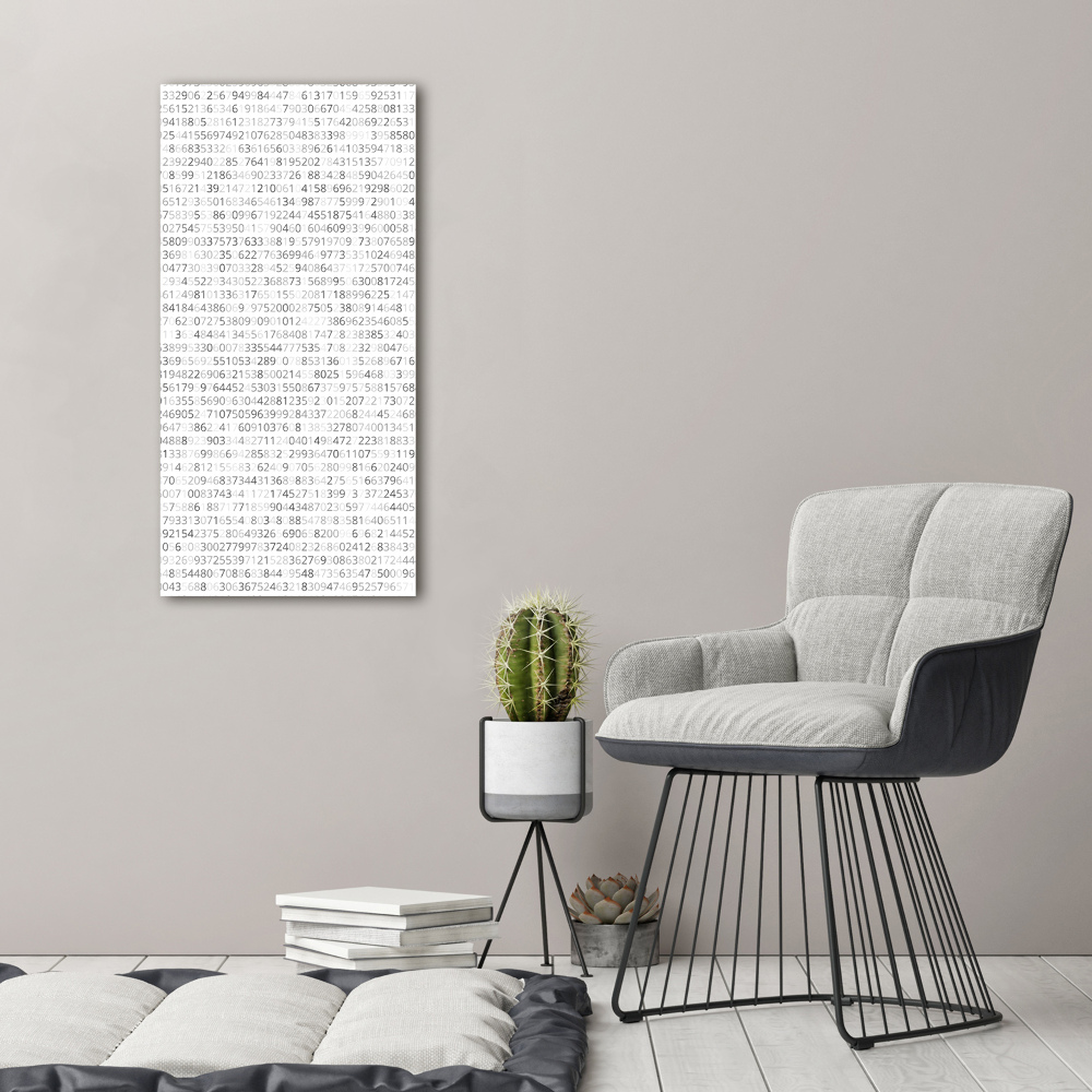 Wall art acrylic Binary code