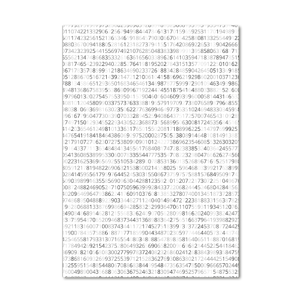 Wall art acrylic Binary code