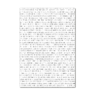 Wall art acrylic Binary code