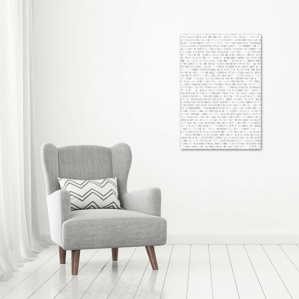 Wall art acrylic Binary code