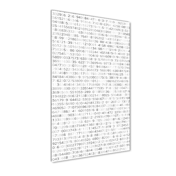 Wall art acrylic Binary code