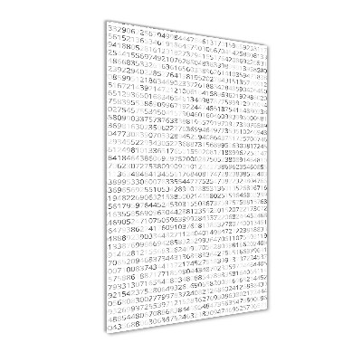 Wall art acrylic Binary code