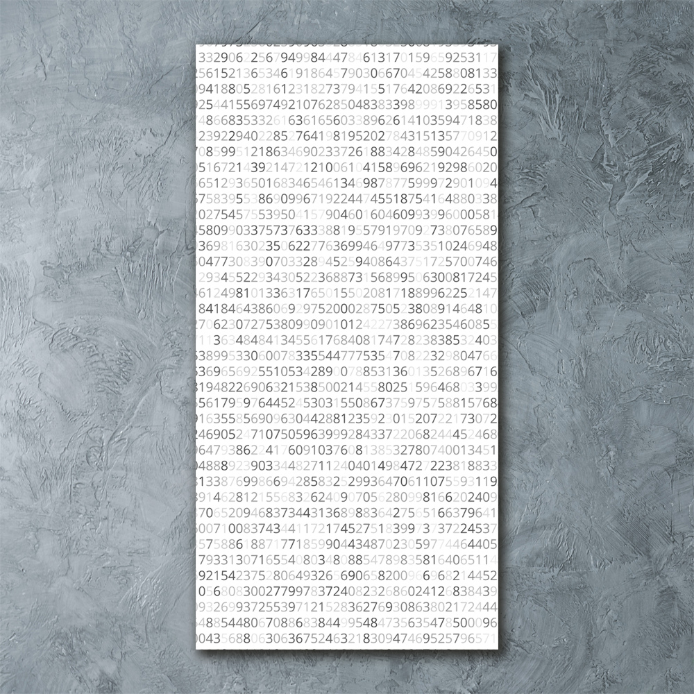 Wall art acrylic Binary code