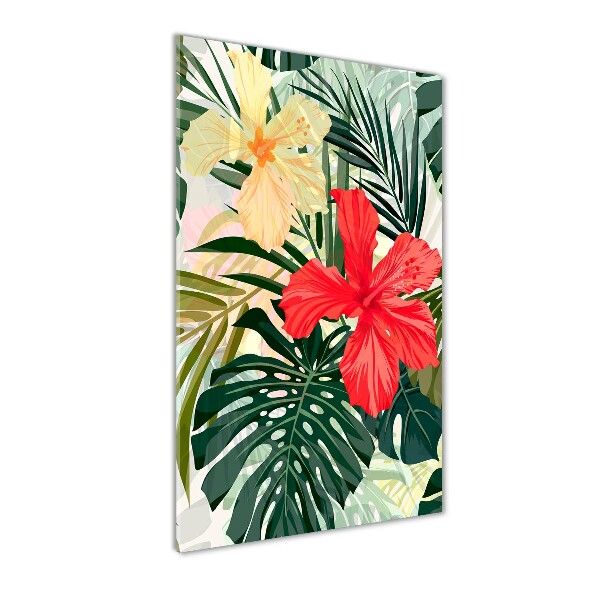 Acrylic print Hawaiian flowers