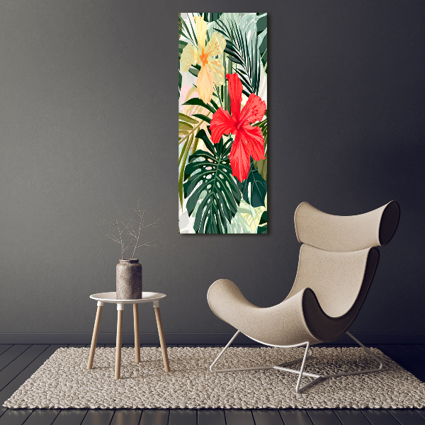 Acrylic print Hawaiian flowers