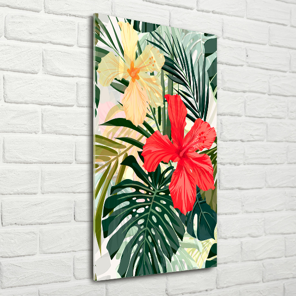 Acrylic print Hawaiian flowers