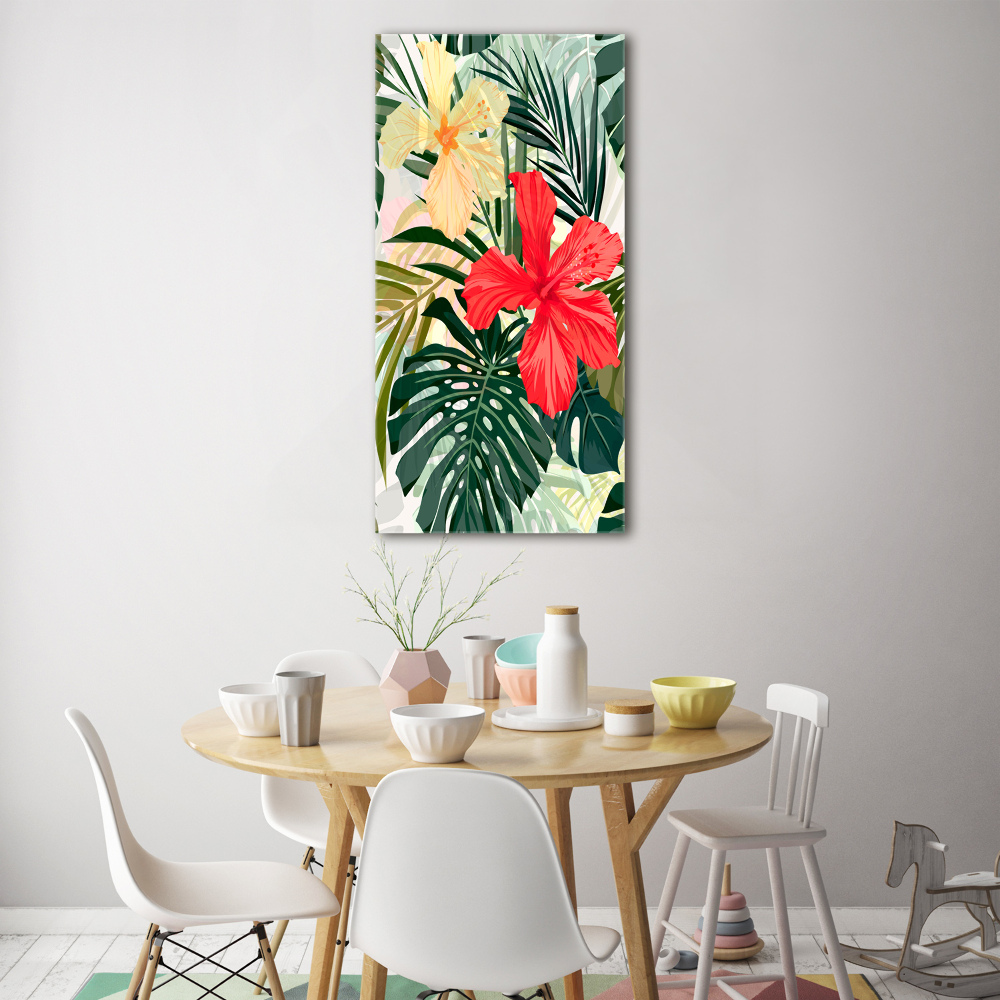 Acrylic print Hawaiian flowers