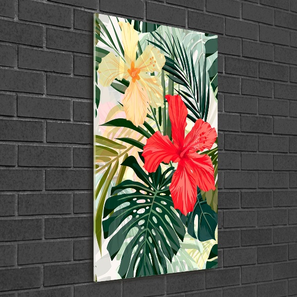 Acrylic print Hawaiian flowers