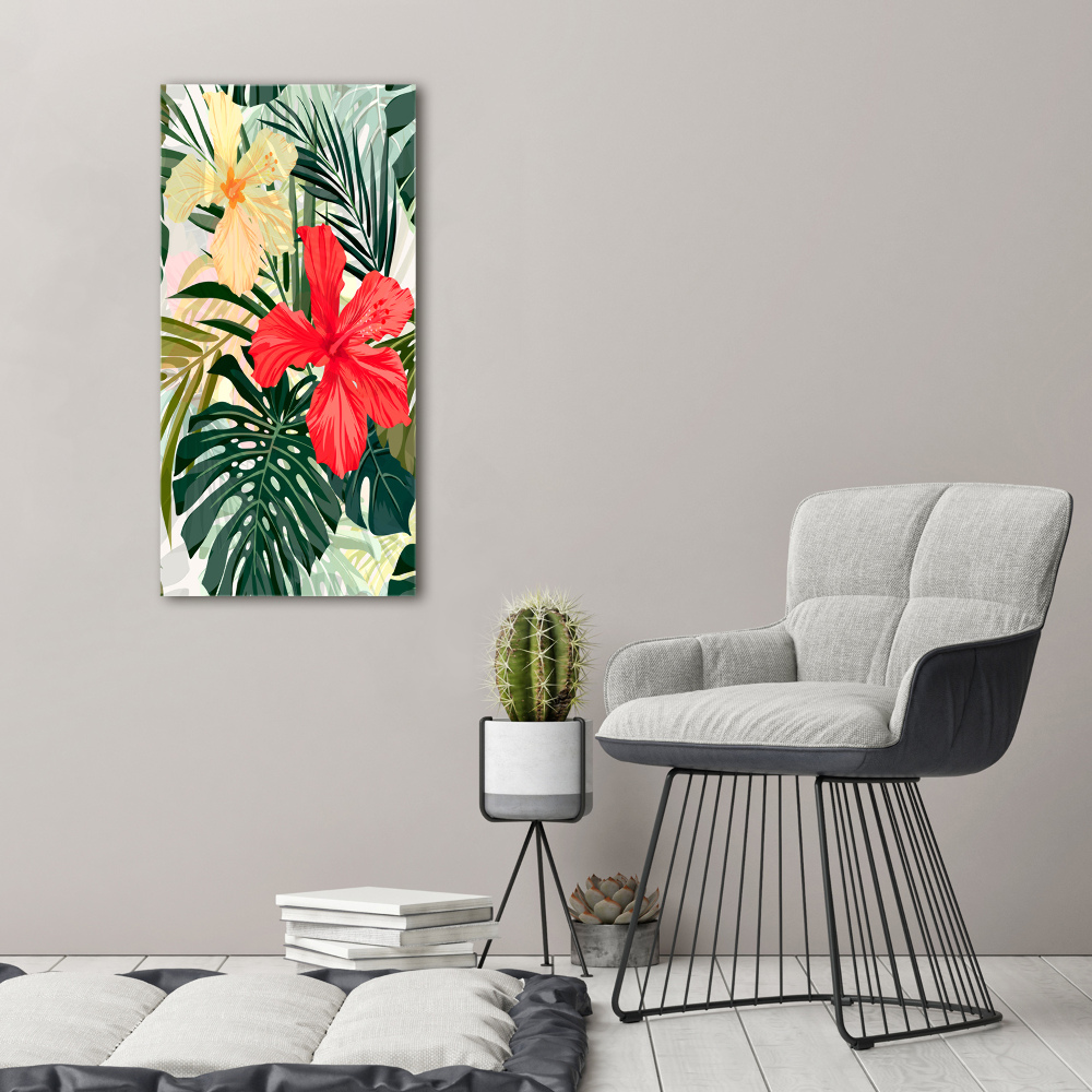 Acrylic print Hawaiian flowers