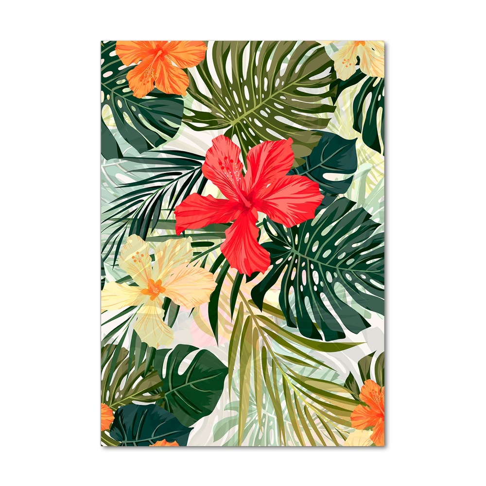 Acrylic print Hawaiian flowers