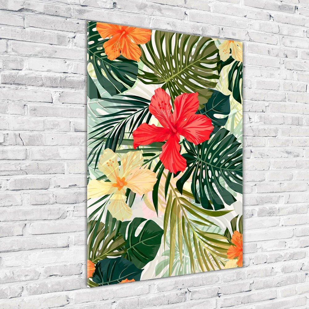 Acrylic print Hawaiian flowers