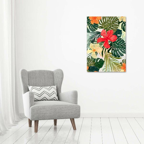 Acrylic print Hawaiian flowers