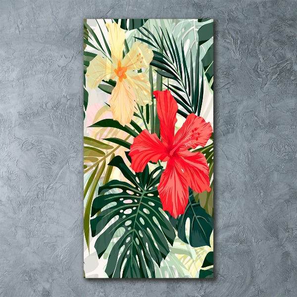 Acrylic print Hawaiian flowers