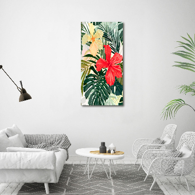 Acrylic print Hawaiian flowers