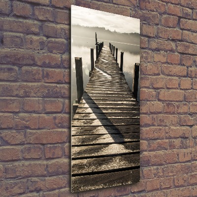 Acrylic print Wooden pier