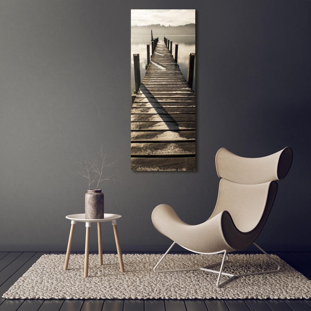 Acrylic print Wooden pier