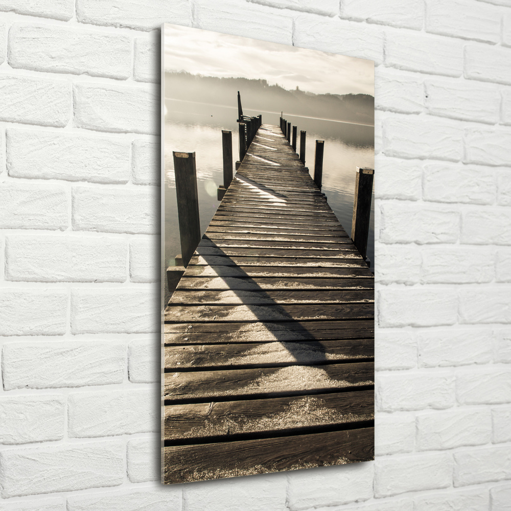 Acrylic print Wooden pier