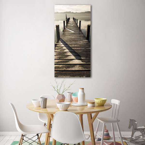 Acrylic print Wooden pier