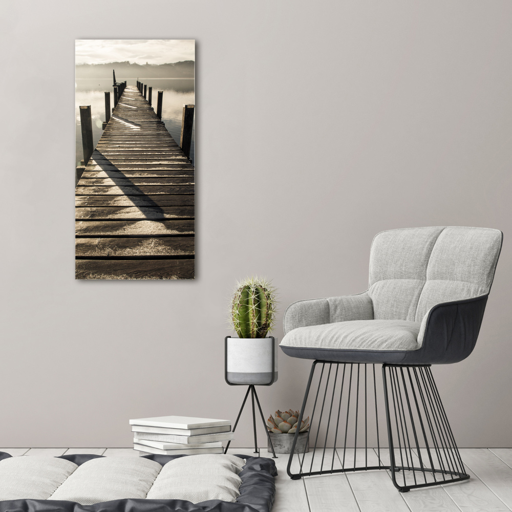 Acrylic print Wooden pier