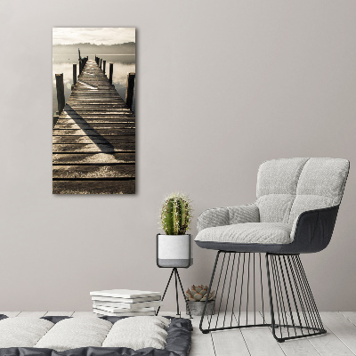 Acrylic print Wooden pier