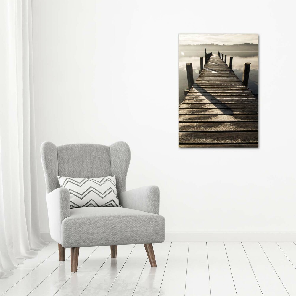 Acrylic print Wooden pier