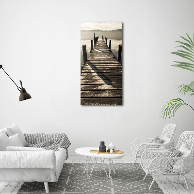 Acrylic print Wooden pier