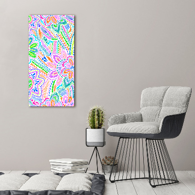 Print on acrylic glass Floral pattern