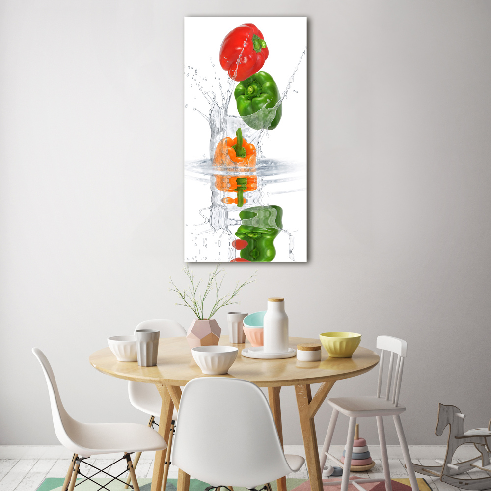 Acrylic wall art Peppers