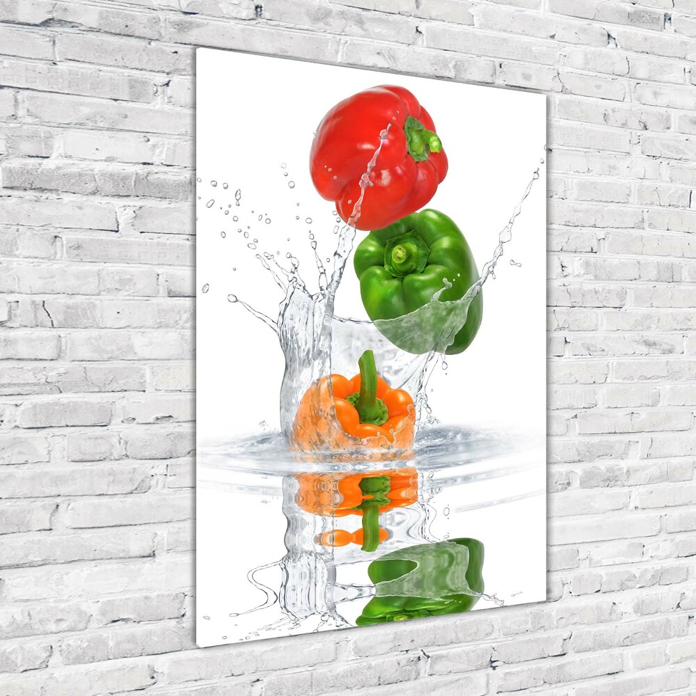 Acrylic wall art Peppers