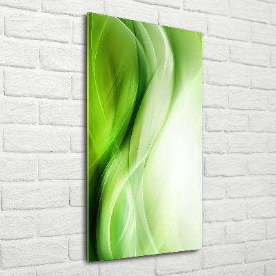 Print on acrylic Green waves