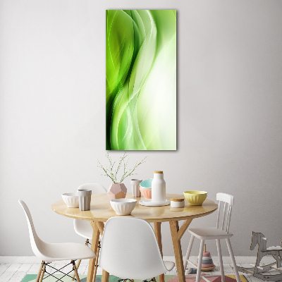 Print on acrylic Green waves