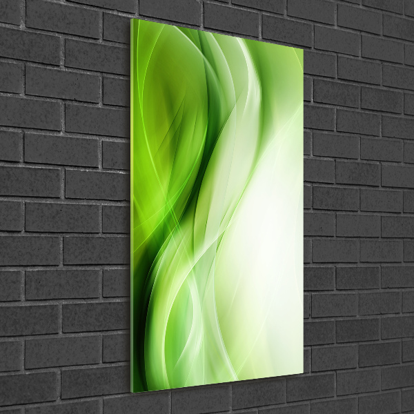 Print on acrylic Green waves