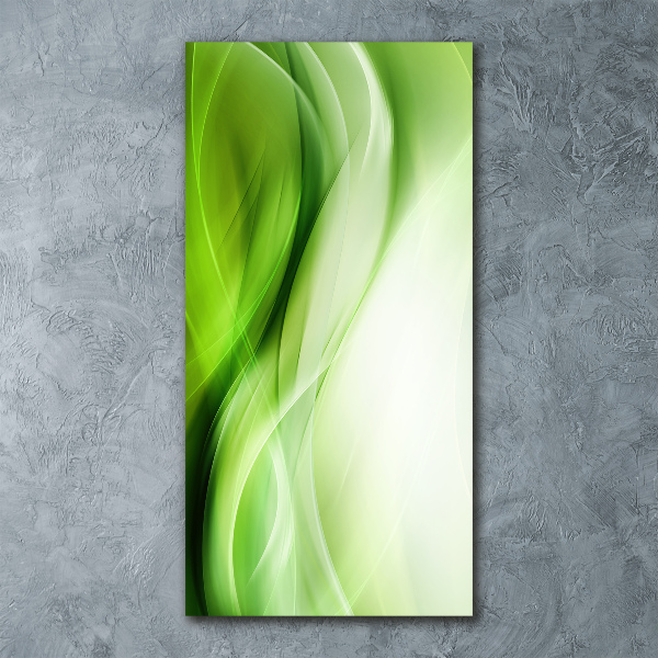 Print on acrylic Green waves