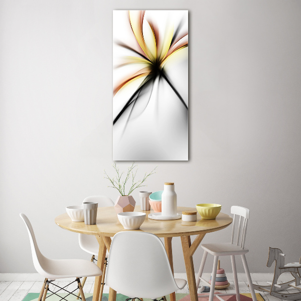 Print on acrylic glass Abstract flower