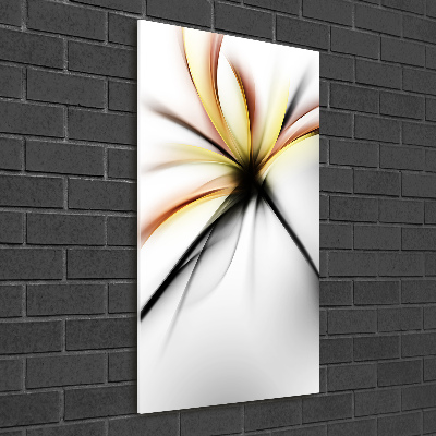 Print on acrylic glass Abstract flower